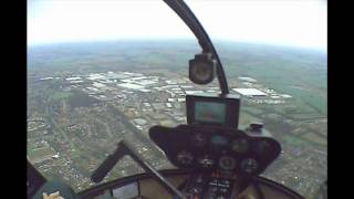 preview picture of video 'Helicopter lesson in R44 - takeoff, navigation and landings'