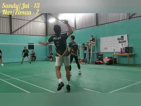Final match badminton Layong 2023 Men's Double Open A 1st set
