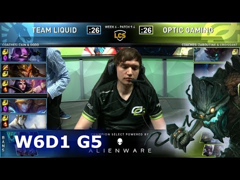 TL vs OPT | S9 LCS Spring 2019 Week 6 Day 1 | Team Liquid vs OpTic Gaming W6D1