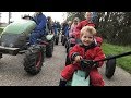 Ook kinderen steunen boerenprotest met mini-trekkers