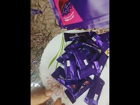 Cadbury Dairy Milk Minis Chocolate Pack / Unboxing / satisfying asmr of chocolate/ #shorts #beta #❤❤