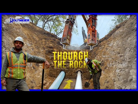 Laying 1,000 ft of Pipe Through Solid Limestone — Phase 5 | Germania Park (Mankato, MN)