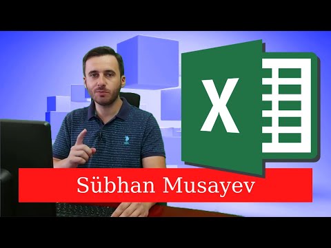 Excel Dərs-3, qlaviatura qısayolları, sürətli iş