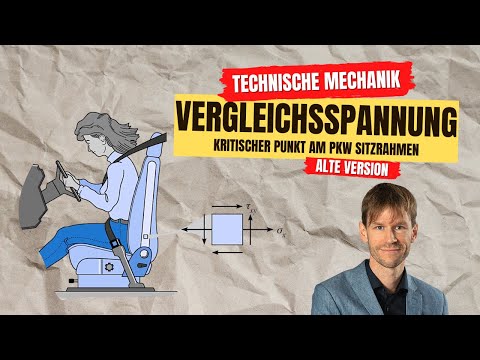 Spannungszustand beim Crash (Vergleichsspannung, Festigkeitslehre, Technische Mechanik)