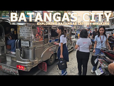 BATANGAS CITY ONE HOUR WALK 2025 [4K HDR]  EXPLORING BATANGAS CITY PHILIPPINES