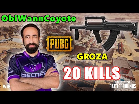 PUBG - ObiWannCoyote - 20 KILLS - GROZA - SOLO