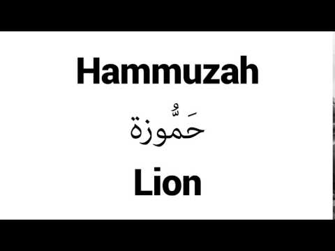 How to Pronounce Hammuzah! - Middle Eastern Names