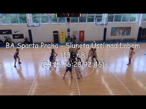 2019 0503 U15 čtvrtfinále MČR _ BA Sparta Praha - Sluneta Ústí nad Labem