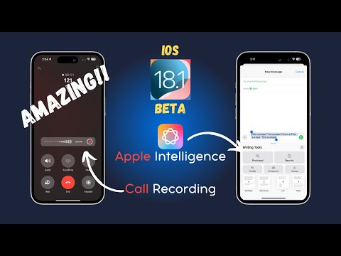 iOS 18.1 Beta Released - Call Recording and Ai FINALLY!!