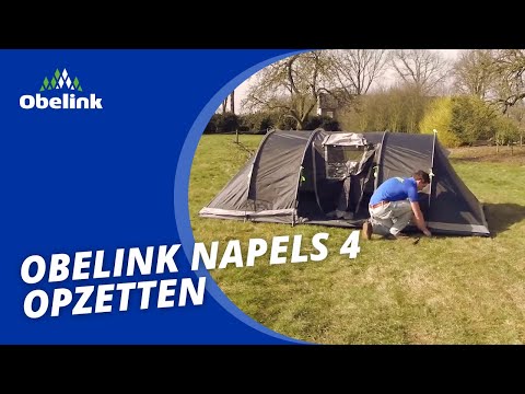 Obelink Napels 4 Poly Vis-à-Vis tunneltent