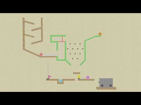 Rube Goldberg demo made in Blender 2.8