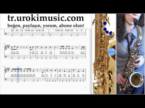 Saksafon tenor dersleri LSD - Thunderclouds ft. Sia, Diplo, Labrinth Notalar Eğitim um-i723