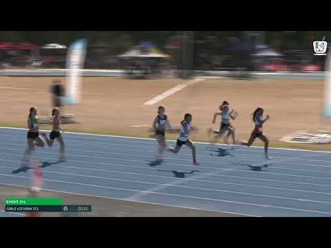 Girls U12 100m Timed Final 2 : 2024-25 State Track and Field Championships
