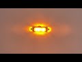 Výstražné LED svetlo 12V / 24V - oranžové 4x3W LED ECER65 (101x32x13mm) - Video Youtube
