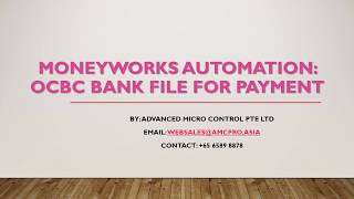 Moneyworks - OCBC bank file for GIRO Payment