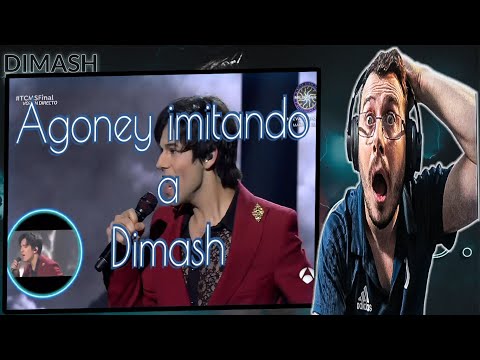 Italiano reacciona a Agoney imitando a Dimash en la final de Tu Cara Me Suena