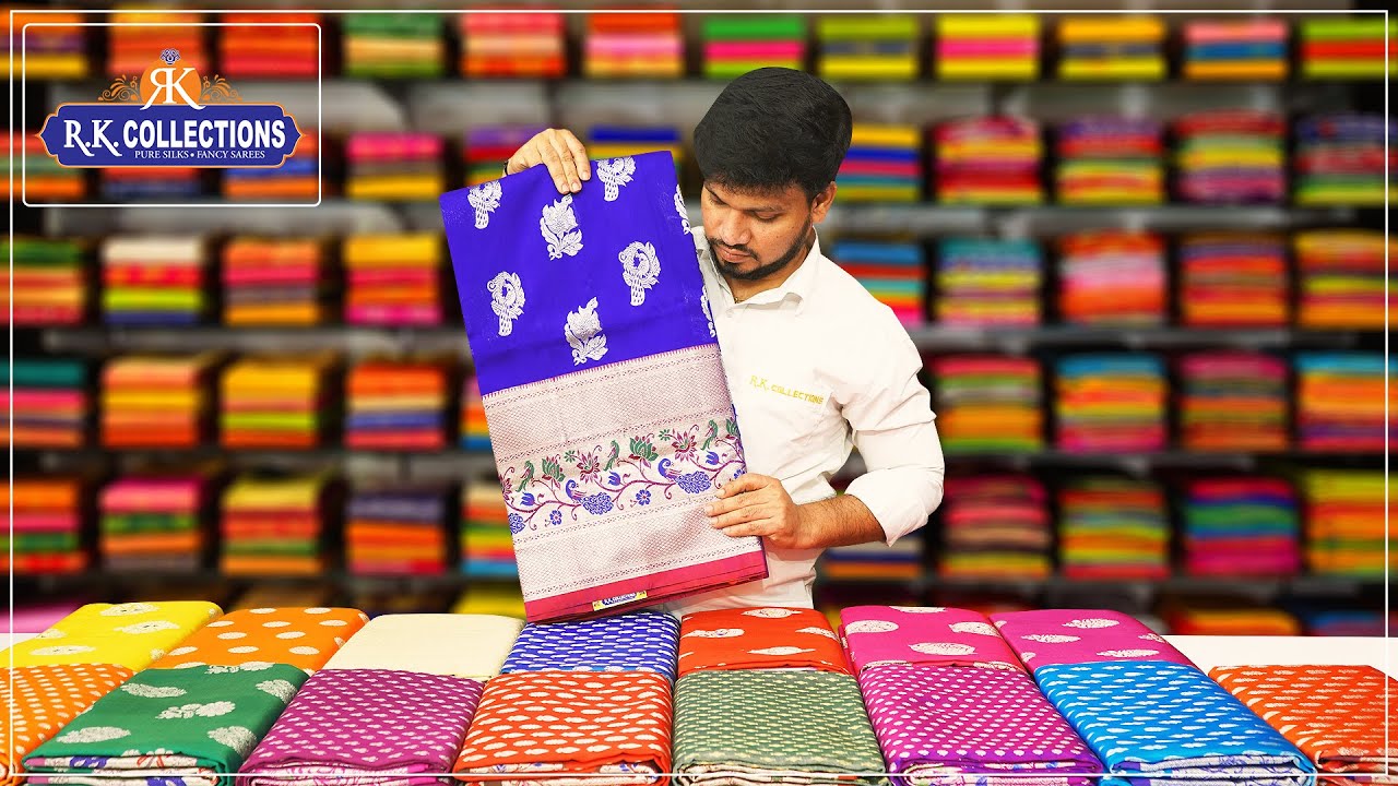 <p style="color: red">Video : </p>Latest Pure Venkatagiri Pattu Sarees I Wholesale Store I@Rkcollectionssarees 2023-02-03