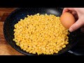 1 can of corn with 1 egg and your kids will be asking for this snack everyday