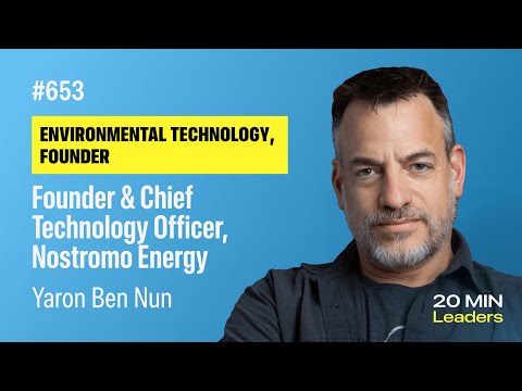 Ep653: Yaron Ben Nun | Founder and Chief Technology Officer, Nostromo Energy