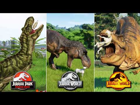 🔥JPOG vs JWE1 vs JWE2 | Dinosaurs Hunting Goats: Animation Comparison