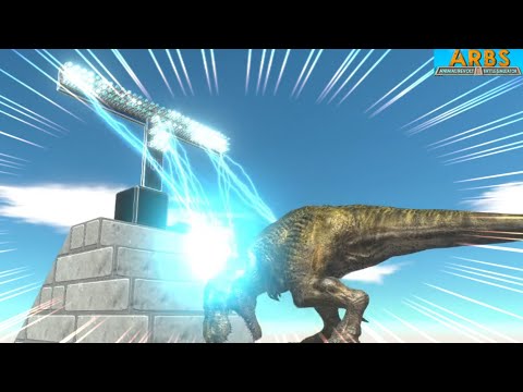 【ARBS】100 Lightning Gun⚡ | Animal Revolt Battle Simulator |かみなり１００発落とす