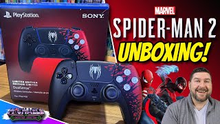 Spider-Man 2 Limited Edition Playstation 5 Dual Sense Controller Unboxing!