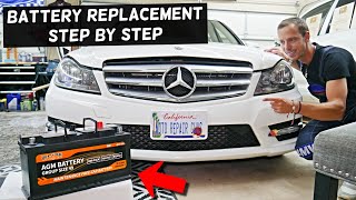 Car Battery Replacement MERCEDES W204 C250 C300 C180 C200 C220 C280 C320 C350