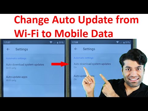 How to update android with mobile data