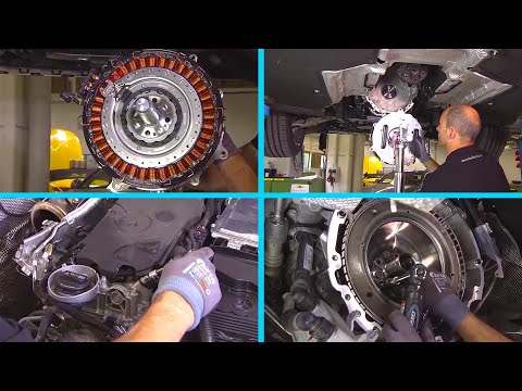 Cómo desmontar y montar el alternador arrancador integrado en Mercedes-Benz - (M 256)