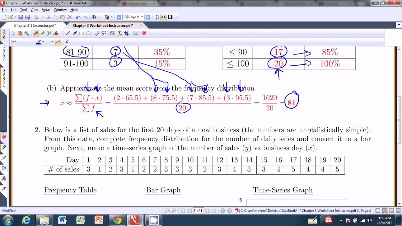 Chapter 3 - Worksheet