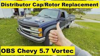 OBS Chevy Distributor Cap and Rotor Replacement 5.7 Vortec v8 96 97 98 99 00 01 02