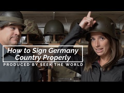 How to Sign Germany Country Properly