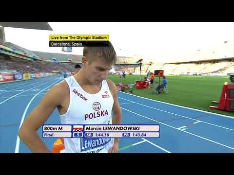 800m. Marcin Lewandowski Mistrzem Europy z Barcelona 2010 rok.