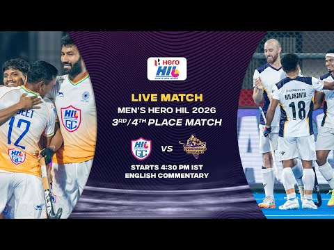 ENGLISH COMMENTARY | Men's Hero Hockey India League 2026 | 3RD/4TH PLACE MATCH | HIL GC VS TOOFANS