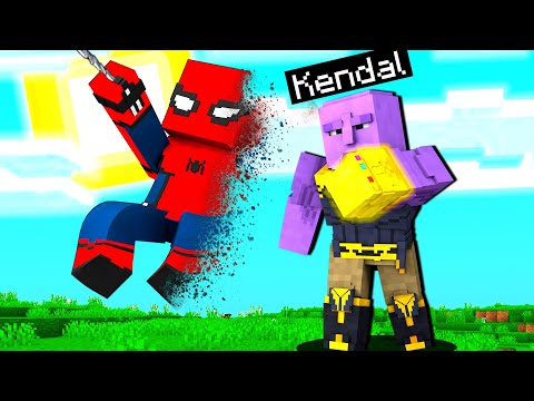 PROVO I POTERI DEL GUANTO DELL'INFINITO DI THANOS SU MINECRAFT ITA