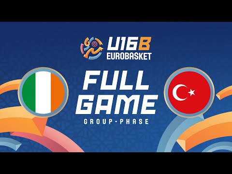 Group Phase | Ireland v Türkiye | Full Basketball Game | FIBA U16 Women's EuroBasket 2025 - Div. B