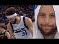 Klay Thompson Does The Curry Shimmy After Hitting A 3 And Steph Shakes His Head