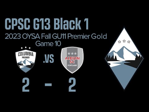 CPSC G13Black1 Fall 2023 U11 - Game 10 vs. Albion SC Portland 13G Academy (2-2)