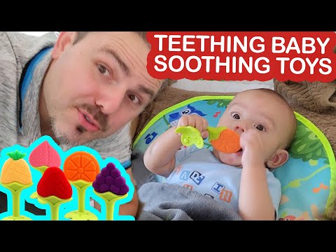 Baby Teether Silicone Rings BPA Free 3-Pack