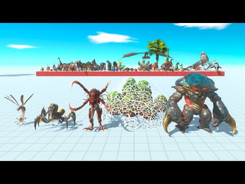 Alien Exotica vs All Factions - Animal Revolt Battle Simulator