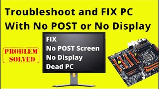 Fix BIOS Black Screen No Display No Post – AMD