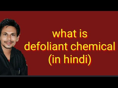 what is defoliant chemical.