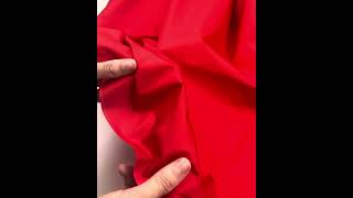 33027 Ткань плащовая Дьюспо цвет Красный плотность 82 гр/м2, ширина 150 см на YouTube