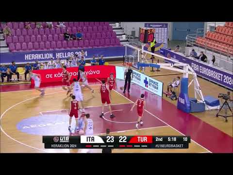 #20 Luca Bandirali - Italy - 2024 16u FIBA Euros Highlights