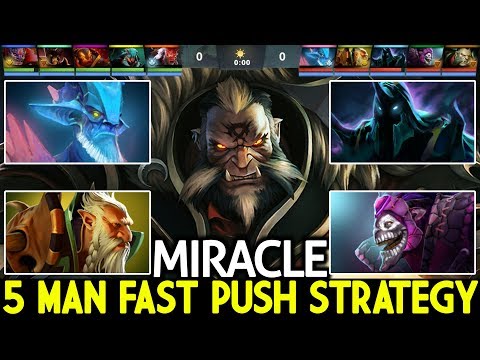 Miracle- [Lycan] 5 Man Fast Push Strategy Liquid Stack Cancer Gameplay 7.21 Dota 2