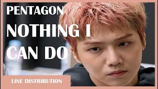 PENTAGON - Nothing I Can Do: Line Distribution (Color Coded)
