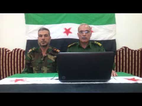 كلمة العقيد خالد الحبوس لإعادة هيكلة المجلس العسكري في دمشق وريفها