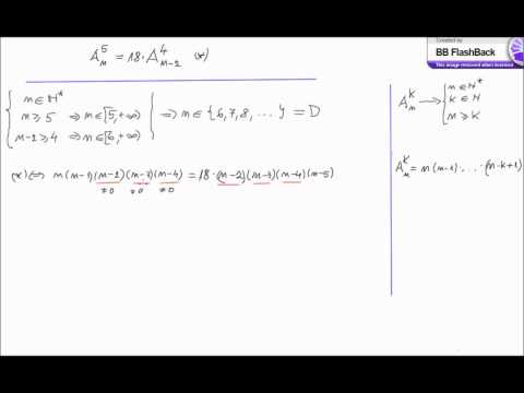 Aranjamente, ecuatie rezolvata