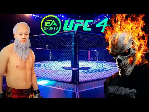 UFC4 Old Bruce Lee vs Ghost Rider EA Sports UFC 4