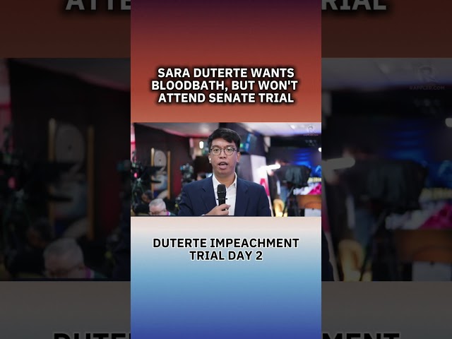Impeachment trial of Vice President Sara Duterte